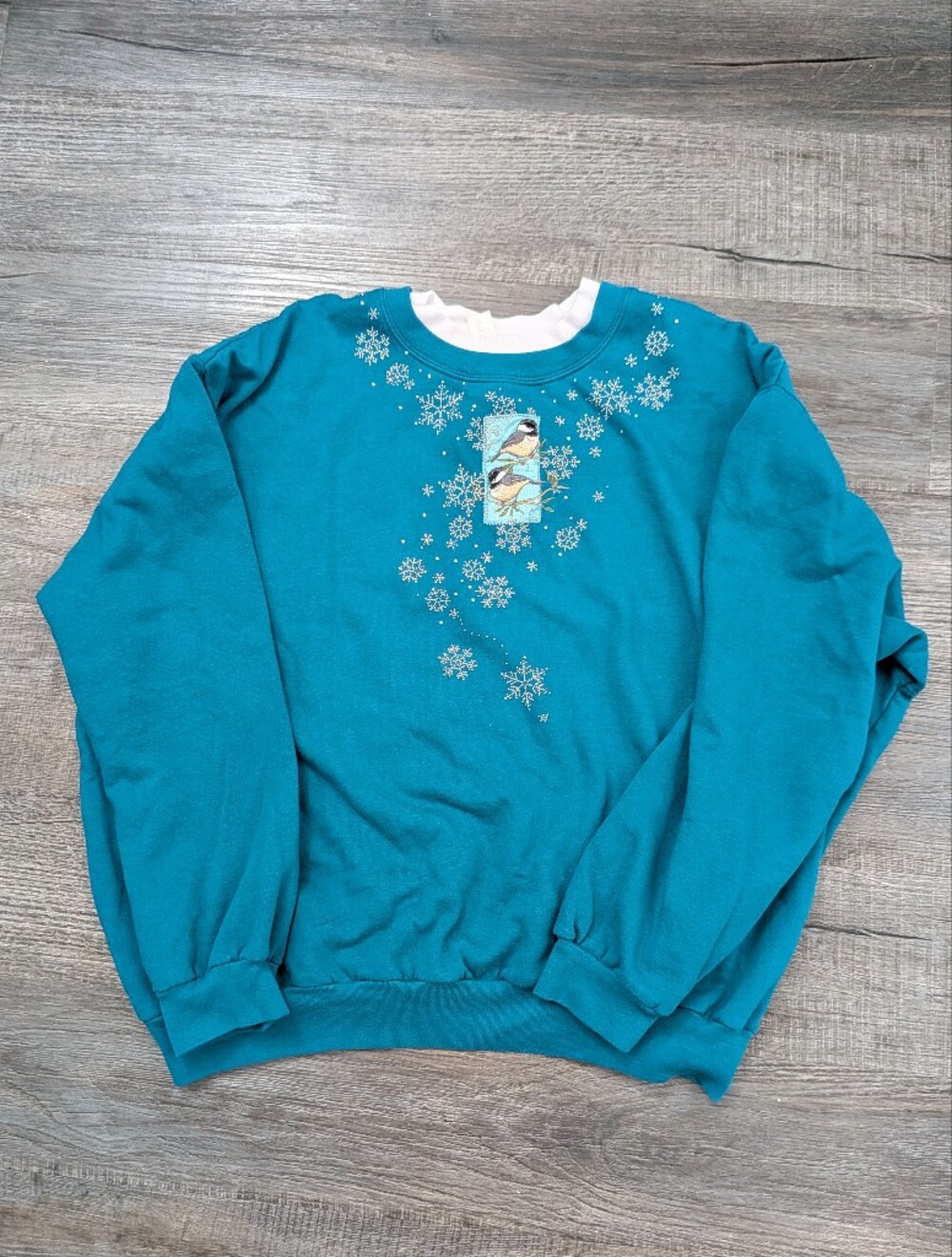 Blue Chickadee Crewneck Sweatshirt
